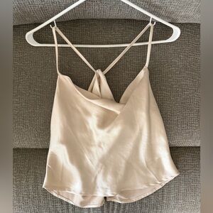 Lulu’s draped open back top